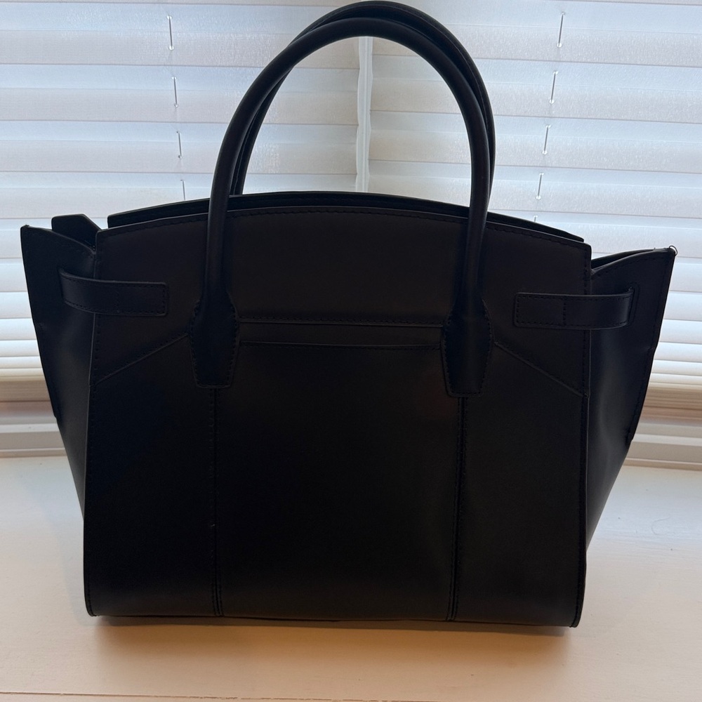 Aimee Kestenberg Hair calf Leopard Print leather Satchel with Black Accents - Picture 2 of 8